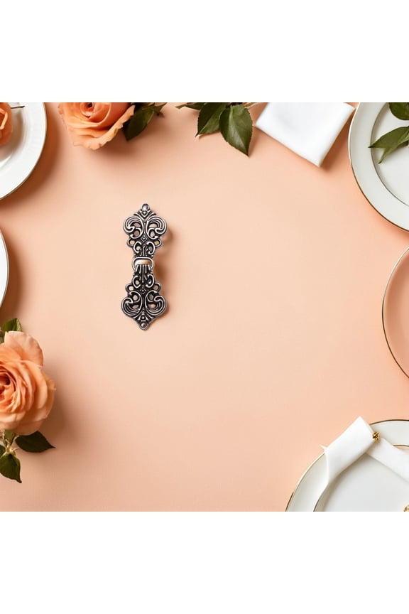 5 Pairs of Coat Cloak Clasps Sew on Golden Alloy Ruffled Design for