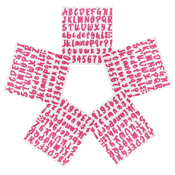 STRANDCHIC Alphabet Letter Stickers 5 Sheets Removable Craft Stickers for Wedding Decorations