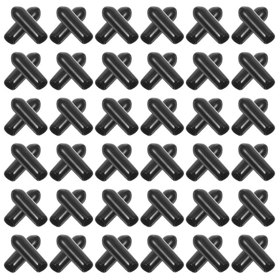 STRANDCHIC Pegboard Hook End Caps Black PVC Precise Fit Comfortable Handling Industrial Use