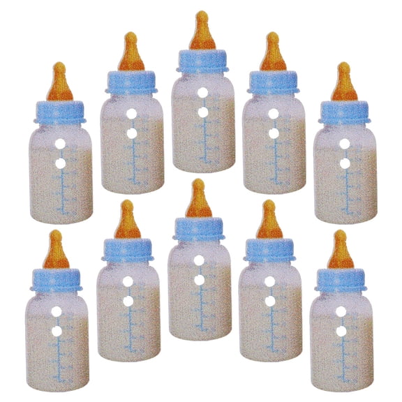 STRANDCHIC 50Pcs Natural Wood Bottle Shaped Buttons for Sewing, Weaving, and Craft Projects