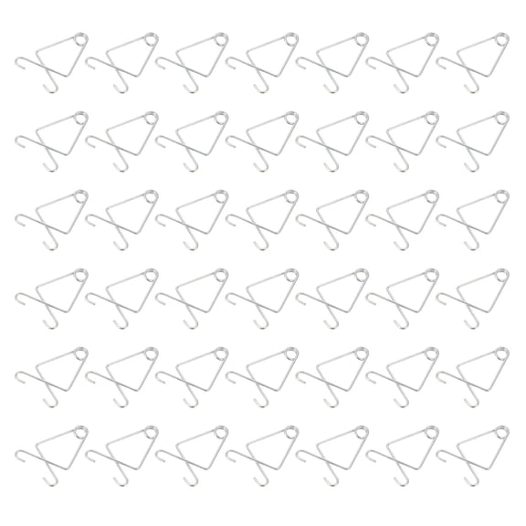 STRANDCHIC 50Pcs Steel Ceiling Hook Clips Rust Resistant Heavy Duty Hanging Hooks for Ceiling
