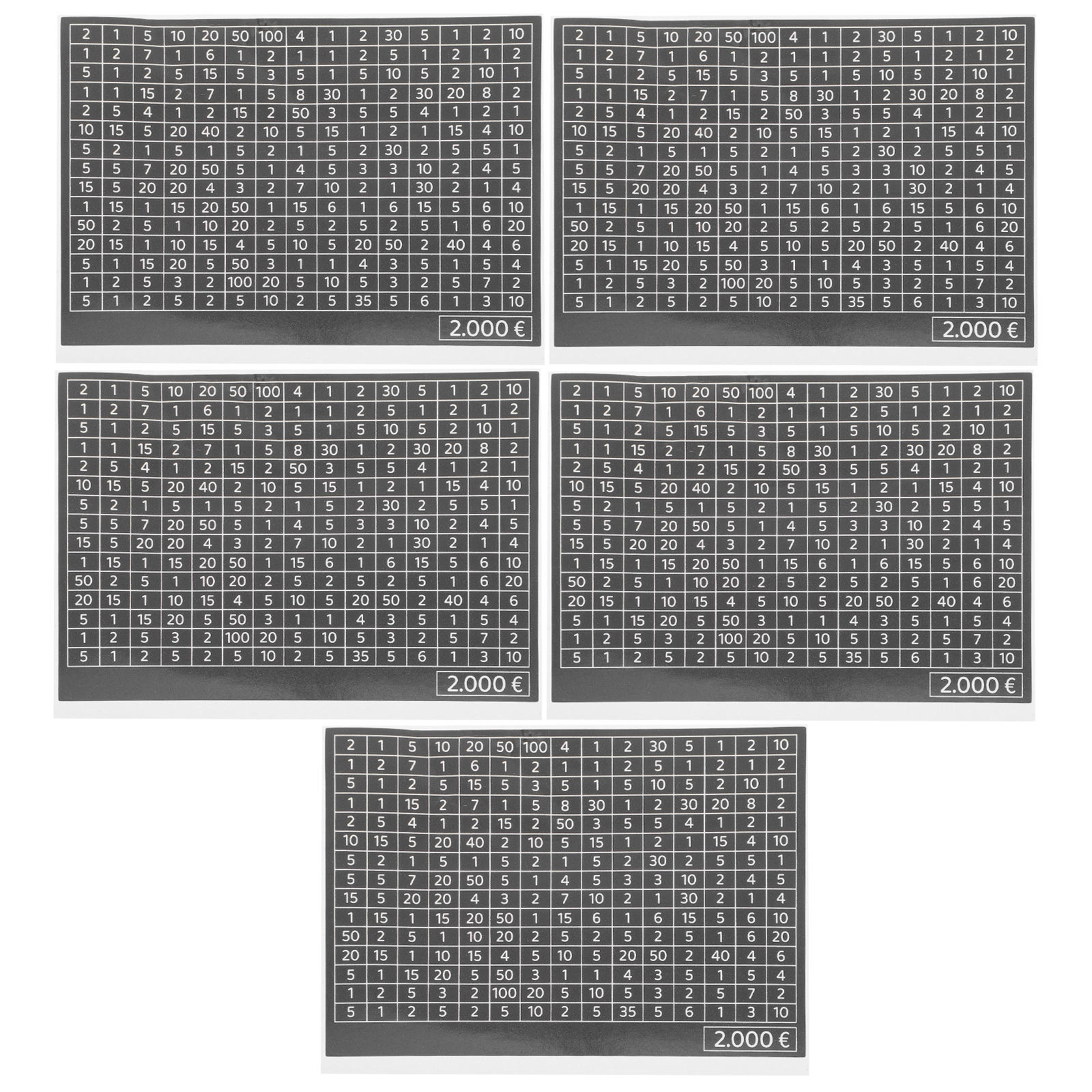 STRANDCHIC Cash Saving Box Stickers Paper Black 50pcs - Walmart.com