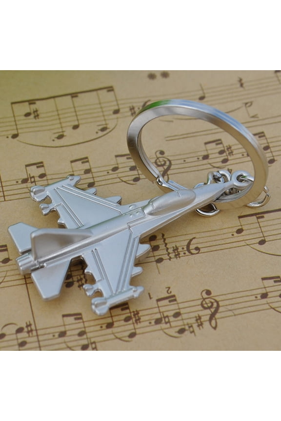 5Pcs Airplane Model Keychain Fashion Zinc Alloy Decoration Gift for Travel