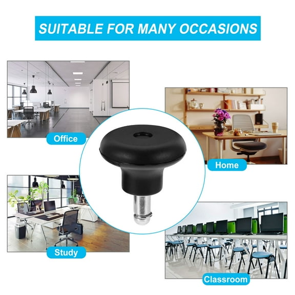 STRANDCHIC 5Pcs Office Furniture Casters PU Replacement Wheels