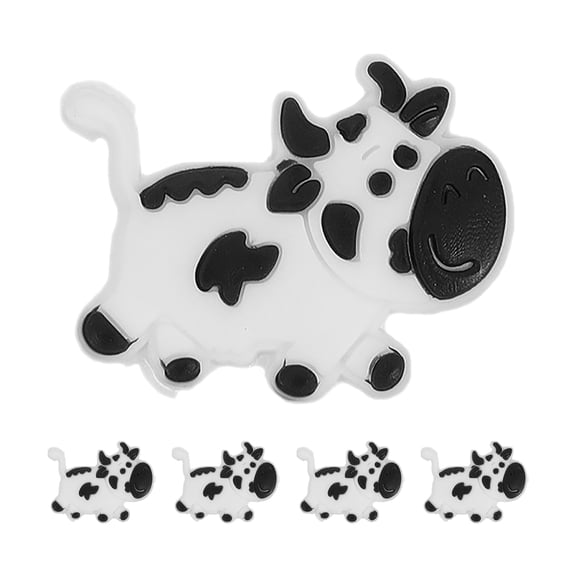 STRANDCHIC Cow Pattern Tennis Racket Dampeners Multi-Pack Silicone Absorbers for Improved Performance