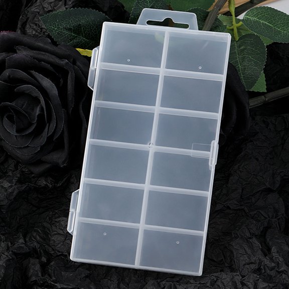 STRANDCHIC 5Pcs Portable Plastic Bead Organizer Boxes with Multiple Grids for Storage