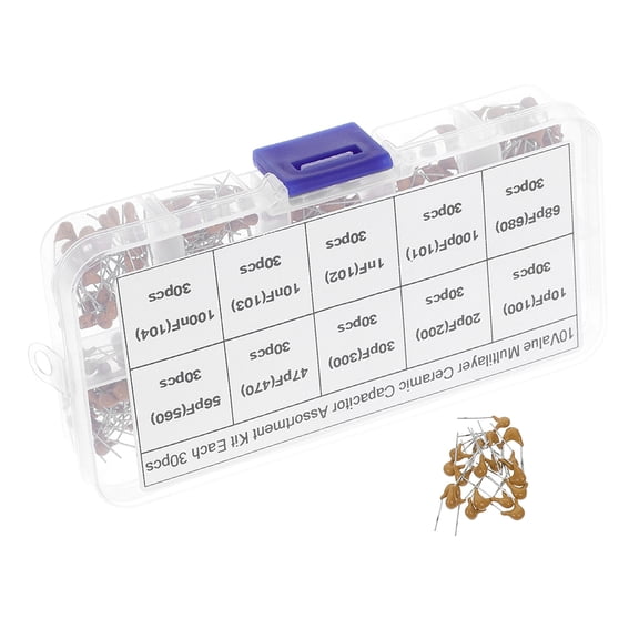 STRANDCHIC 600Pcs High Temperature Ceramic Capacitors SMD Golden for Industrial Electronics Use