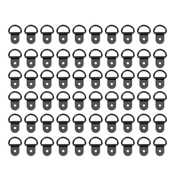 STRANDCHIC 60Pcs D-Ring Buckles Heavy Duty Picture Frame Hook Supply for Wall Use