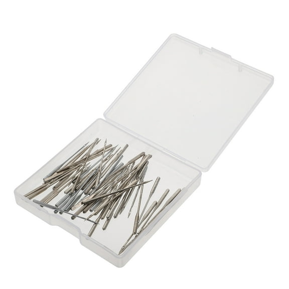 STRANDCHIC 60Pcs Heavy Duty Stainless Steel Point Sewing Needles for Fabric Craft and Projects
