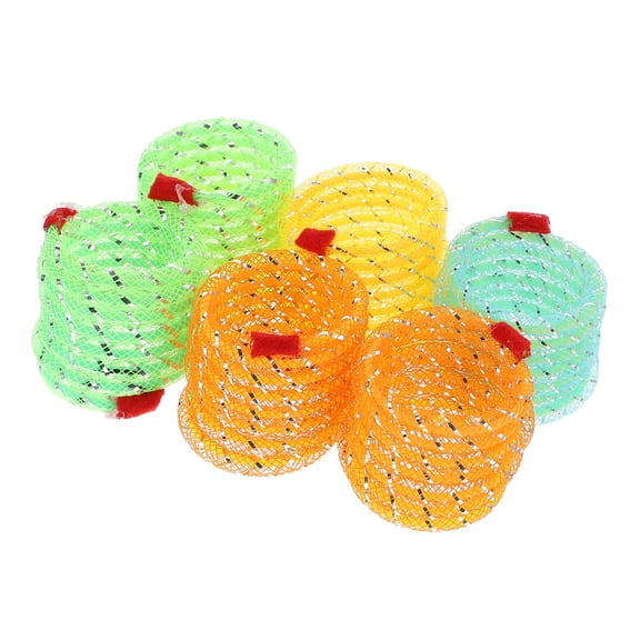 STRANDCHIC 6-Pack Cat Exercise Toys Assorted Colors Flexible Pipe Interactive Pet Toys for Playtime and Activity