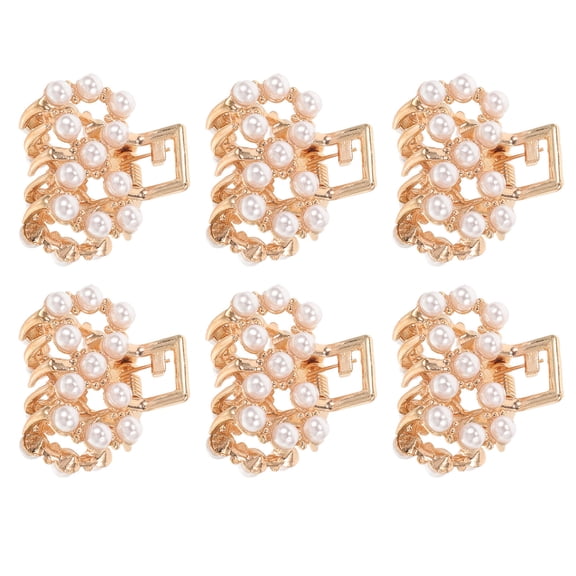 STRANDCHIC 6Pcs Hair Clips Pin White Durable Hair Accessories for Daily Life Women