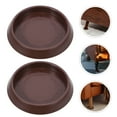 thumbnail image 1 of STRANDCHIC Compact Furniture Pads Brown Plastic Multi-Function Chair Wheel Stoppers Home Supply, 1 of 7