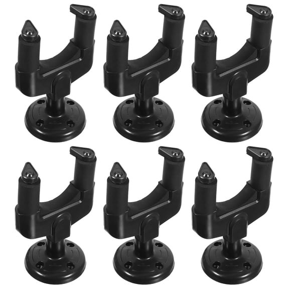 STRANDCHIC 6- Mounted Guitar and Bass Display Brackets Holder for Secure Musical Instrument Storage