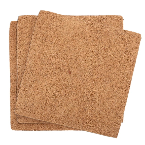 STRANDCHIC 6-Piece Reptile Breeding Incubation Pads Coconut Fiber Light Brown Protective Mat Set