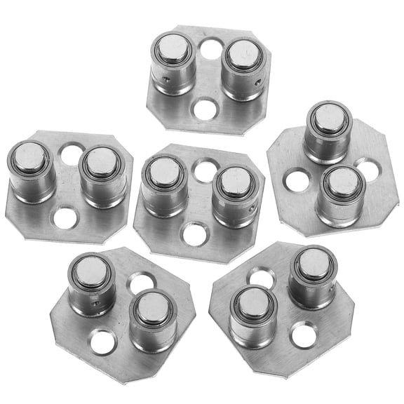 STRANDCHIC 6Pcs Barn Door Bottom Guide Floor Track Stainless Steel with Noise-Free Design