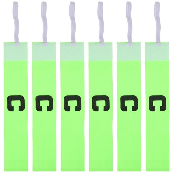 STRANDCHIC outdoor captain armband for adults light green 6pcs