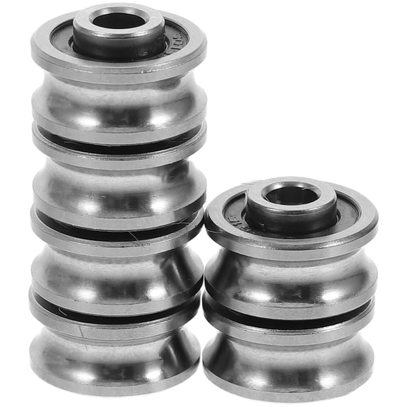 STRANDCHIC 6-Pack U Groove Steel Bearing Wheels Embroidery Machine Parts for Industrial and Heavy-Duty Use