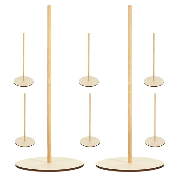 STRANDCHIC 8Sets Wooden Donut Stand Display with Detachable Design for Elegant Dessert Table Decor