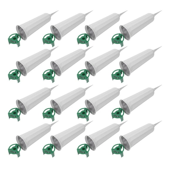 STRANDCHIC 1Set Graveyard Vase Plastic Flower Holder Cone Insert Design for Cemetery Display