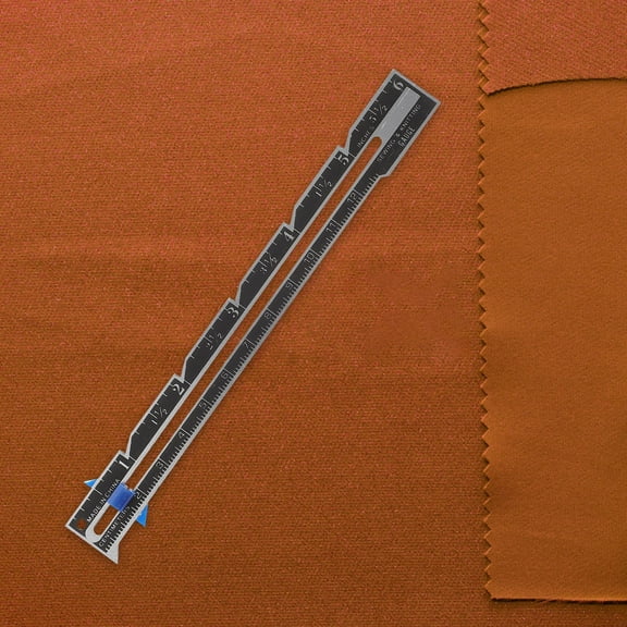 STRANDCHIC 8-Piece Sliding Gauge Ruler Set ABS Plastic Measuring Tool for Sewing, Quilting, and Craft Projects