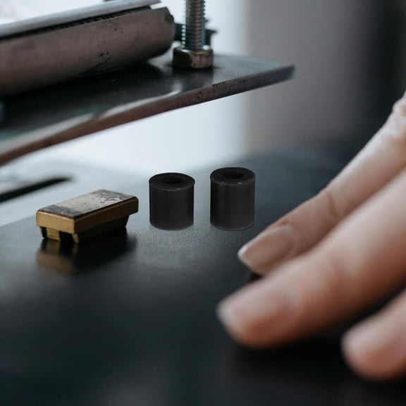 STRANDCHIC Black Silicone Heat Bed Spacers for 3D Printer Leveling and Replacement Parts, and Precise