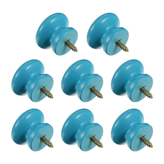 STRANDCHIC Solid Wood Round Cabinet Handles, Door Knobs, Sturdy Pulls for Wardrobe and Furniture Doors