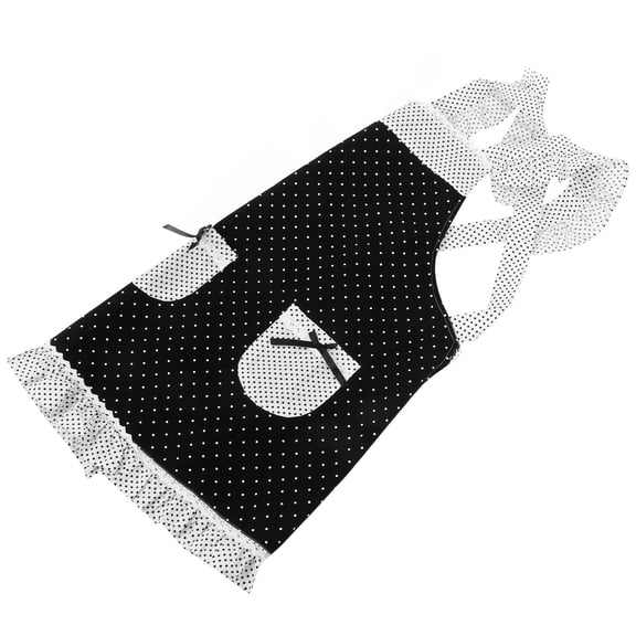 STRANDCHIC Retro Vintage Apron with Lace for Kitchen Cooking, Baking, Waitressing and Home Use