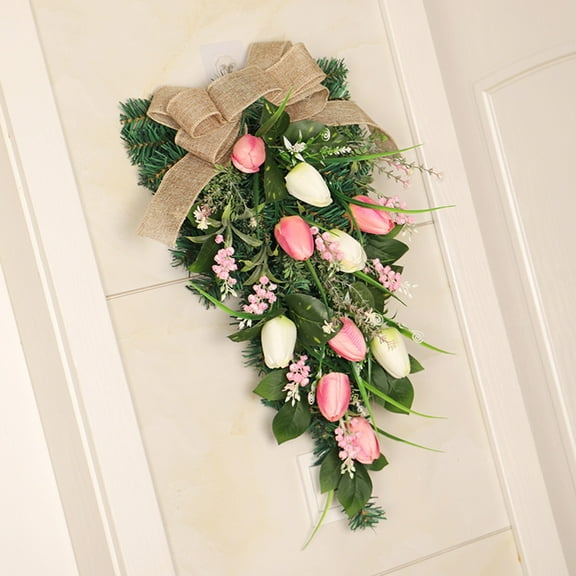 STRANDCHIC Artificial Tulip Pendant for Outdoor Decoration Assorted Color 1Pack