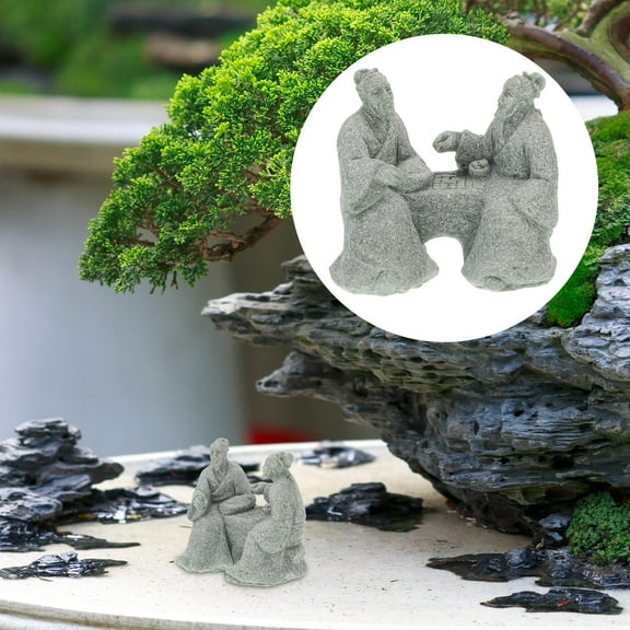 STRANDCHIC Assorted Color Mini Landscape Ornament for Home Decor Simulated Chess Game Sandstone Figurine 1 Piece