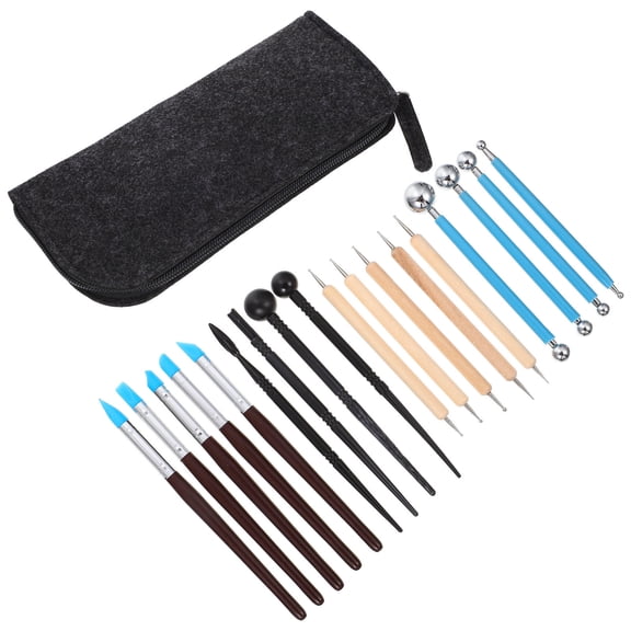 STRANDCHIC Back to School DIY Polymer Clay Sculpting Tools Assorted Color 1 Set 8.1X3.5in