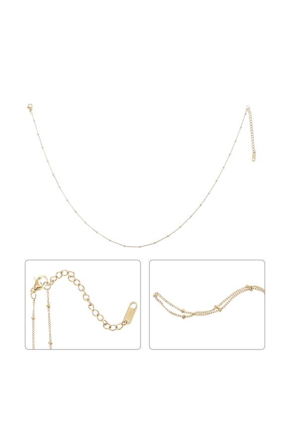 Beaded Ball Satellite Choker Minimalist Punk Short Dressy