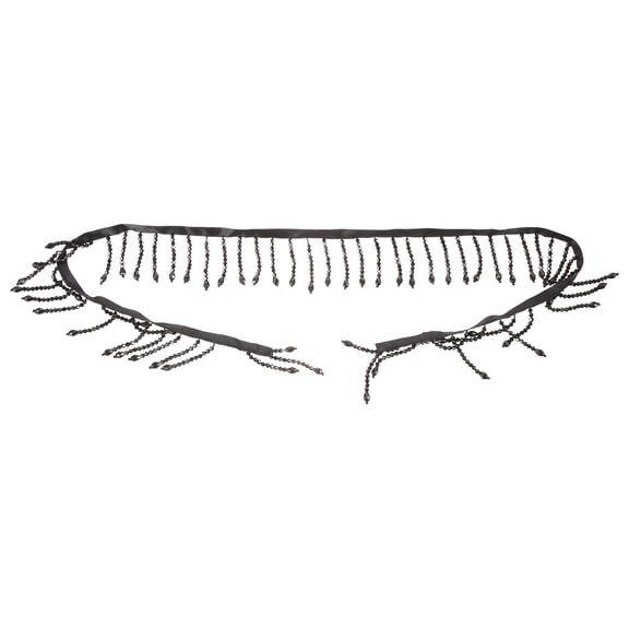 STRANDCHIC Beaded Trim with Rhinestone Crystal Beads 1 Piece for Clothing Decoration and Craft Projects