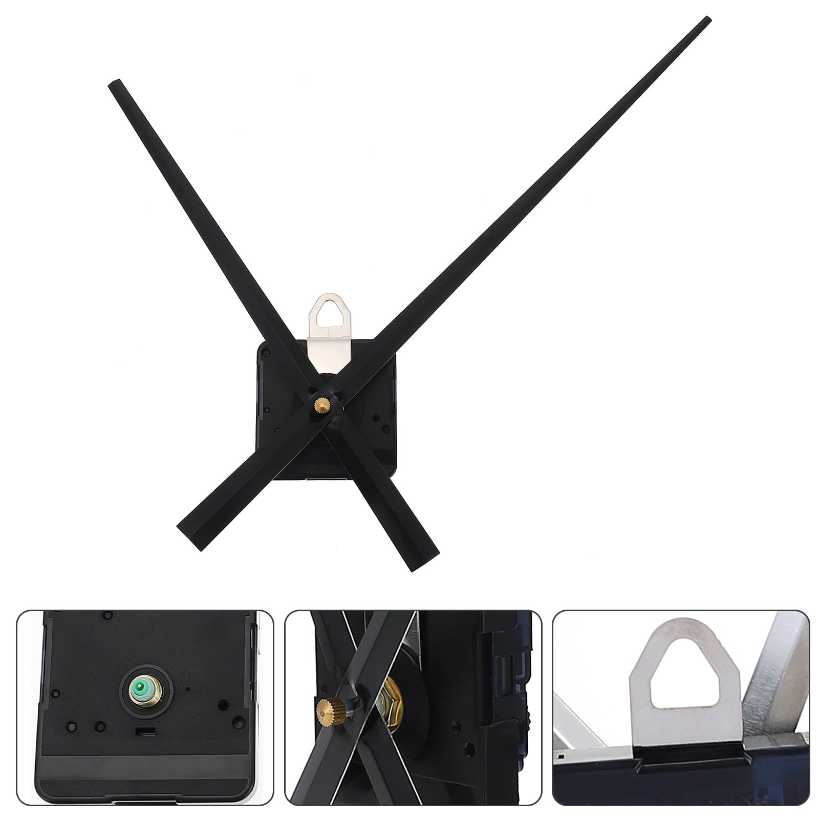 STRANDCHIC Black Silent Clock Movement Kit for Home Use, Plastic ...