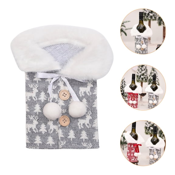 STRANDCHIC bottle wrapping Wine Bottle Sleeve Grey 1Pack with Decorative Features