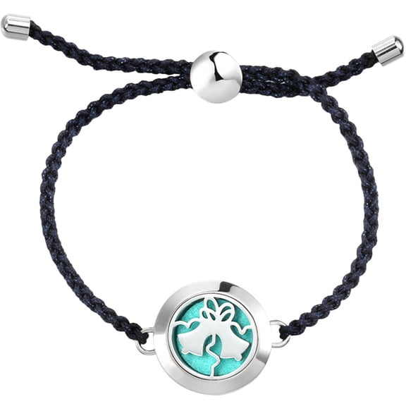 STRANDCHIC Aromatherapy Locket Bracelet Braided Design Adjustable 1Pack