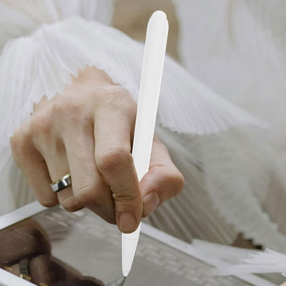 STRANDCHIC White Capacitive Stylus Pen Dual Tip for Touch Screens and Whiteboards Smooth Writing Precision
