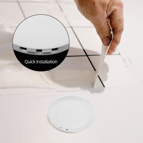 STRANDCHIC White Plastic Spring Cover for Vent Pipes Firm Fit and Aesthetic Design