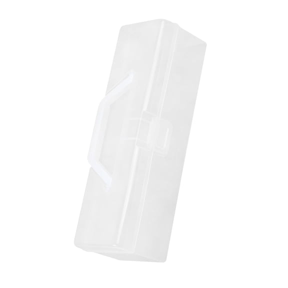 STRANDCHIC Transparent Plastic Storage Box with Lid for Brooches Medals Badges Durable PP Material Dustproof Organizer