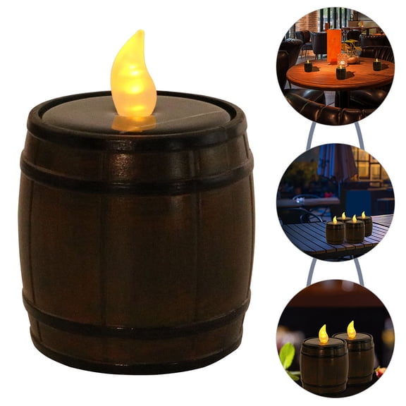 STRANDCHIC Coffee Color Solar Candle Light for Outdoor Wedding and Proposal Decor