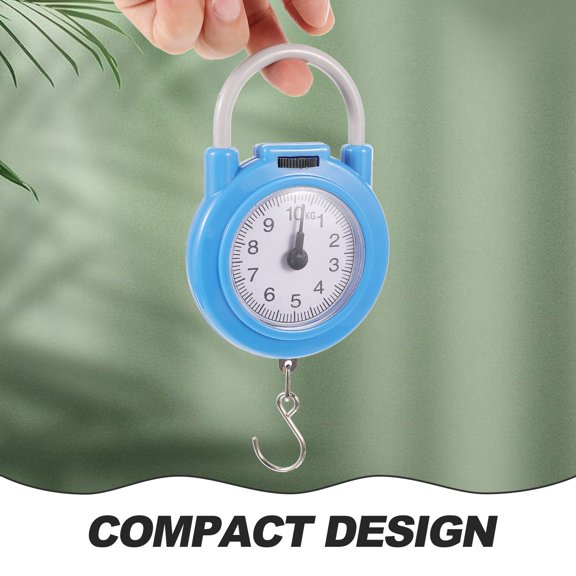 STRANDCHIC Compact Hanging Scale for Luggage Durable Travel Bag Weight Scale with Metal Hook