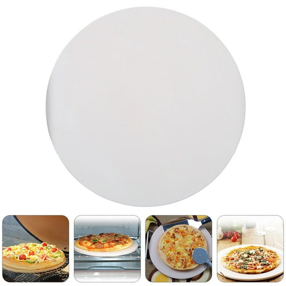 STRANDCHIC 1Pc White Baking Stone Cordierite Material for Home Baking Supplies Even Heat Distribution
