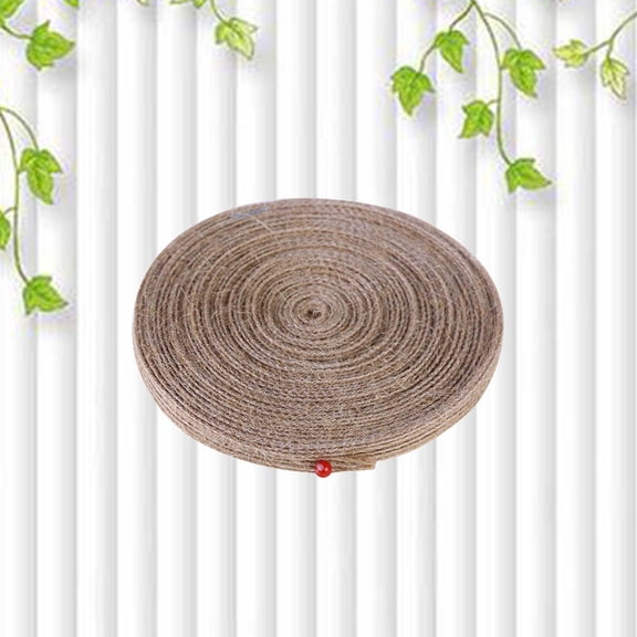 STRANDCHIC Jute Burlap Ribbon Natural Brown for Weaving and Embellishments