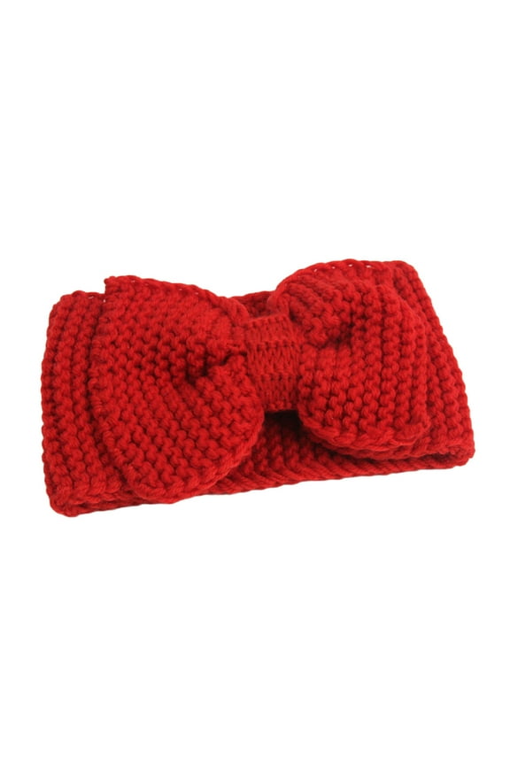Crochet Headband Ear Warmer Headband Women Red 1Pack for Warmth in Winter