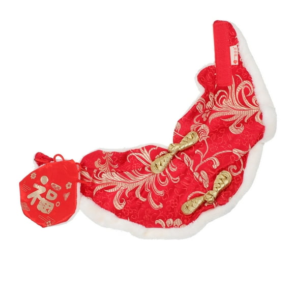 STRANDCHIC Pet Supplies White Acrylic New Year Cloak Easy to Wear for Most Pets