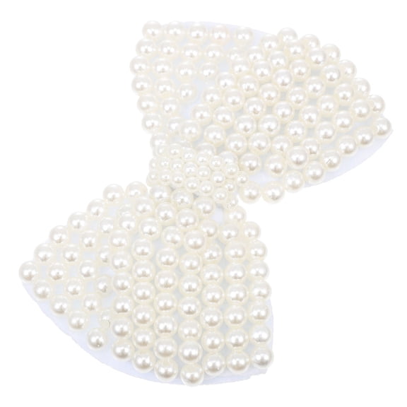 STRANDCHIC Plastic Bowknot Decorative Adornment White for DIY Clothing and Shoes