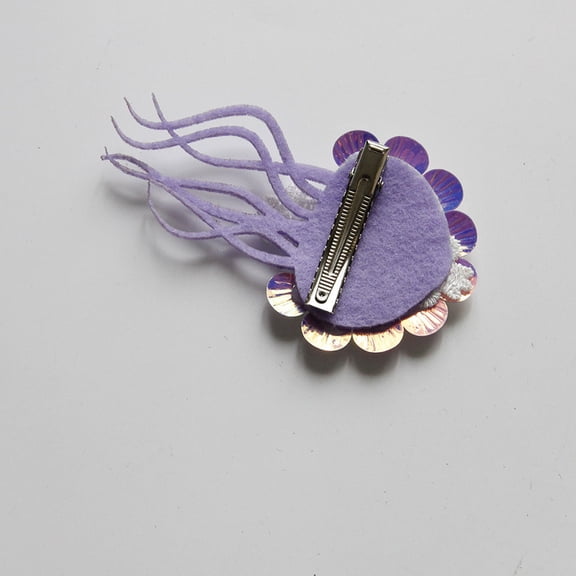 STRANDCHIC Hair Jewelry Hair Clip Jellyfish Shape Purple 1Pcs for Women Wedding