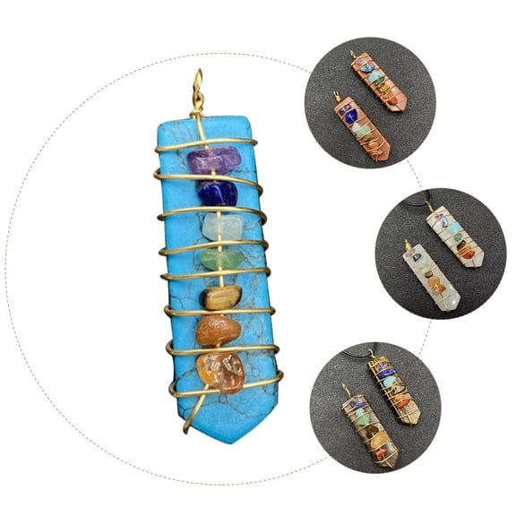STRANDCHIC Natural Stone Pendant Necklace Lightweight Jewelry Making Supplies 1 Collectible Accessory