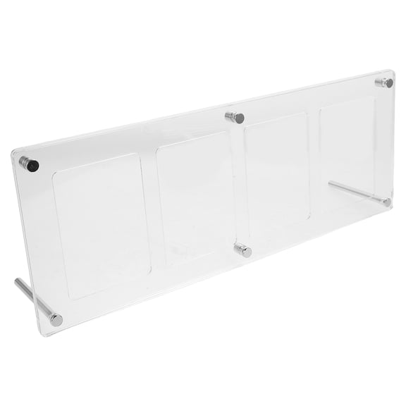 STRANDCHIC Desktop Picture Holder Acrylic Frameless Clear Design 1Pack