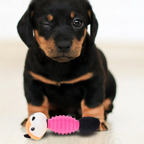 STRANDCHIC Interactive Squeaky Dog Toys Squeaky Paper Toy Rosy 1 Pcs