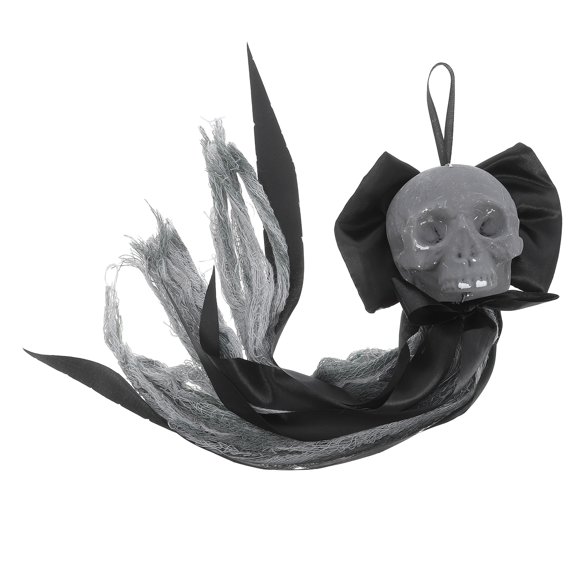 STRANDCHIC Skeleton Hanging Decor Skull Wall Decoration Black Plastic 1Pack